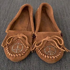 Suede moccasins